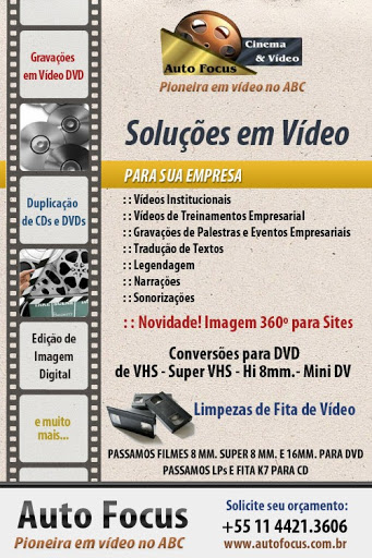 Auto Focus Cinema E Vídeo